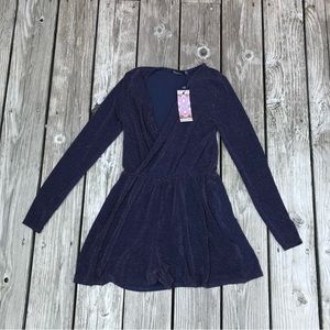 Boohoo glitter romper